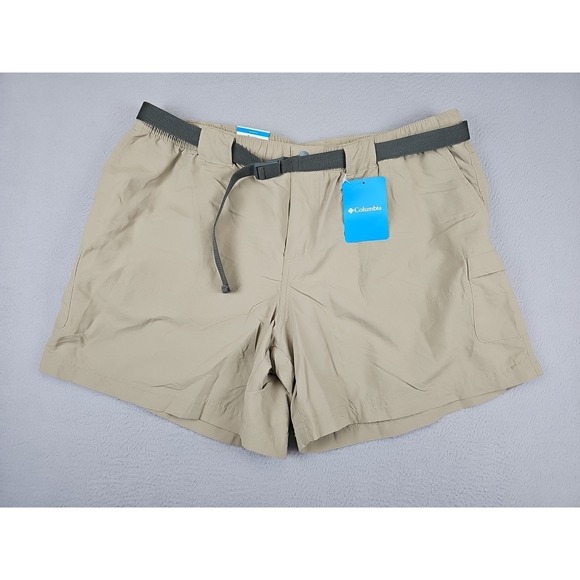 Columbia Pants - NEW Columbia Shorts Women's XL Khaki Nylon Cargo Hiking Belted Outdoor $45